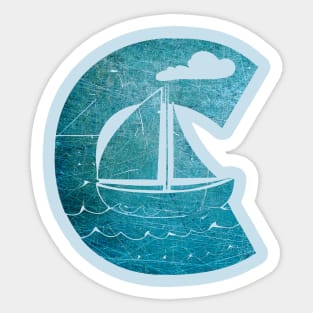 Sail Across the C Sticker